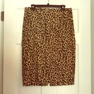 Jcrew long pencil skirt